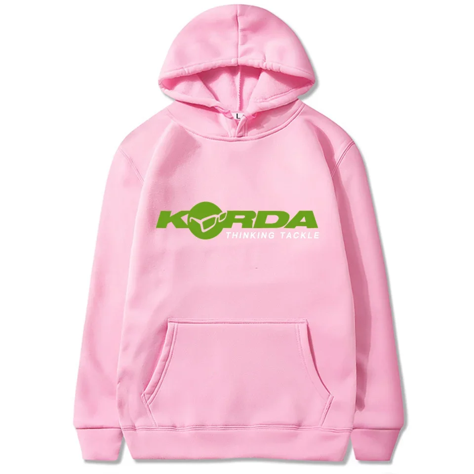 Korda Inspired Tribute Angling Fishing Fish Carp Hooded Sweatshirts Male Fleece Warm Hoodies Autumn Winter Men Pullover Clothes