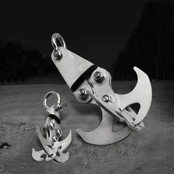 7x4.7cm Stainless Steel Foldable Grappling Climbing Claw Outdoor Survive Gravity Hook Multi Pocket Tool Camping Tools