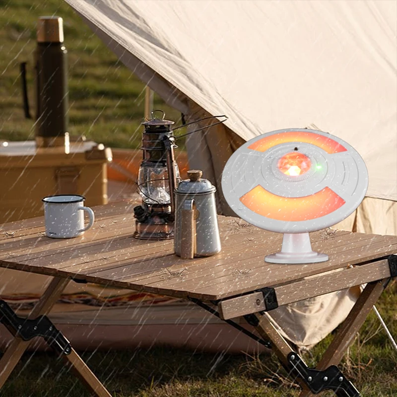 UFO Starry Night Projection Lamp – RGB Nebula Ambient Light with Remote Control, Timer, Magnetic Base for Home, Bedroom, Camping