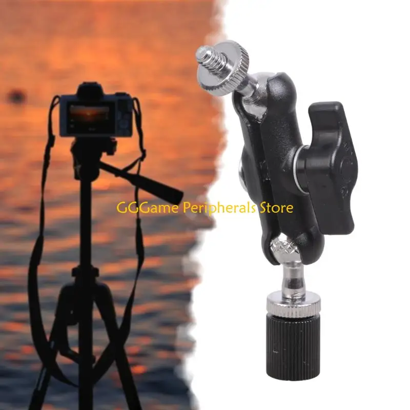 U55B مستقر 1/4 بوصة محول قابل للتعديل 1/4 أنثى إلى 1/4 ذكر برغي تمديد قضيب للكاميرا التخييم الخفيفة