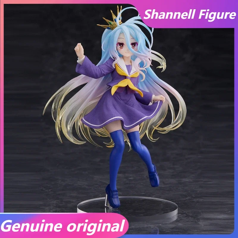 

100% Original:No Game No Life Shiro uniform 18cm PVC Action Figure Anime Figure Model Toys Figure Collection Doll Gift