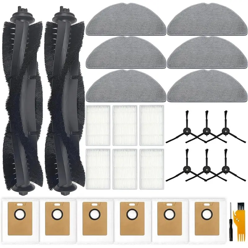 

【ADORN】Запасные щетки и фильтры для Tapo RV30 Max Plus/RV30 Max/RV20 Max Plus - Аксессуары для пылесосов