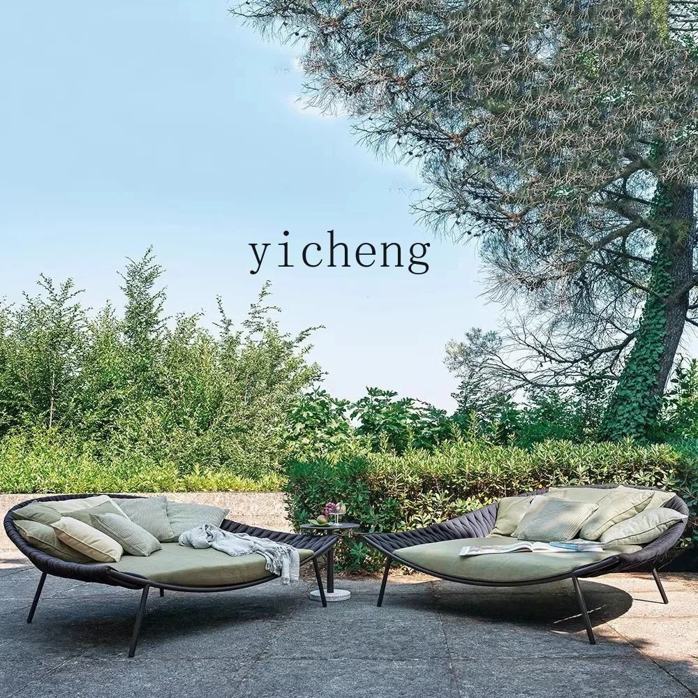 

ZK Nordic Outdoor Rattan Woven Lounger Creative Courtyard Villa Leisure Garden Swimming Pool Lounge Chair Outdoor Furniture