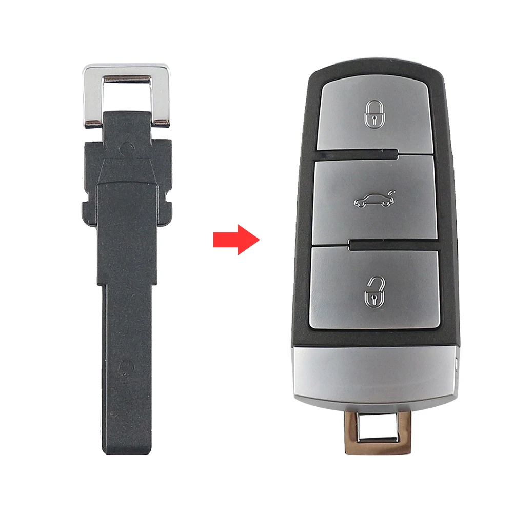 YIQIXIN Remote Car Key Shell Fob For VW Volkswagen Passat CC B6 B7 B7L 3C R36 Maogotan B5 3 Button Replacement Fob Case No Logo view 4
