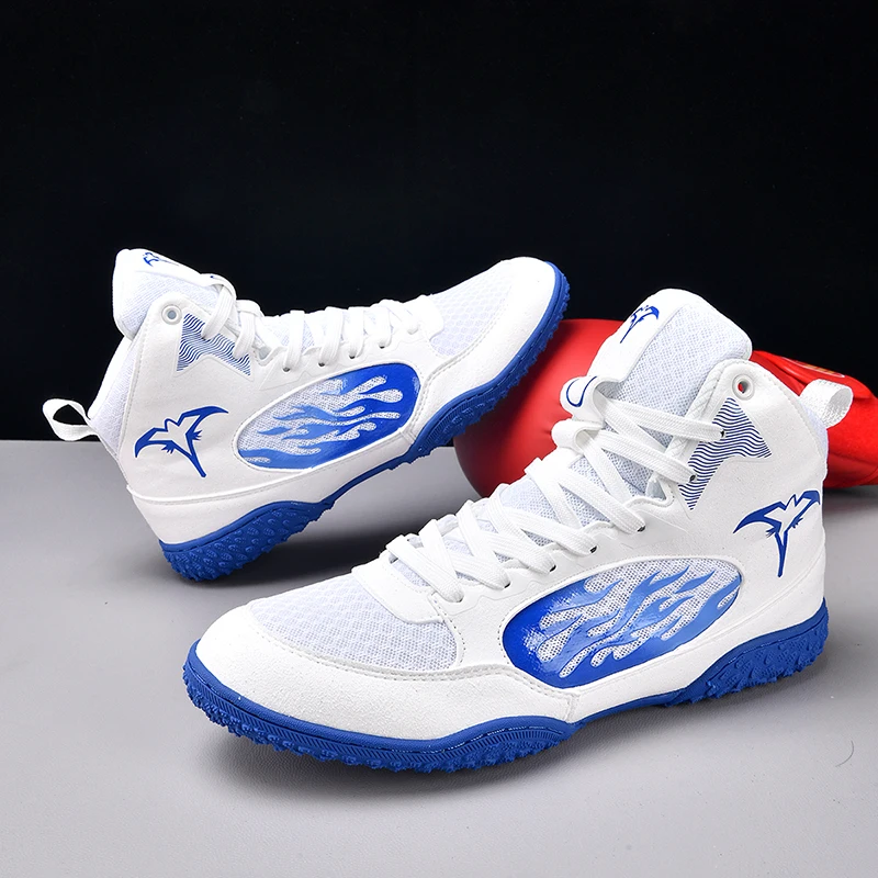 

Boxing Shoes Men Professional Breathable Beginners Non-slip Wrestling Shoes Fighting Sanda Weightlifting Squat Sneaker New
