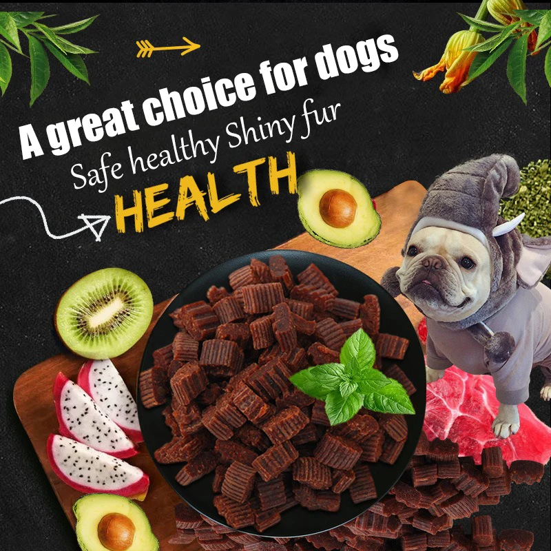 Pet Snacks Beef Particles Appetising Digesting Nutritious Delicious Chewy Training Rewards for Cat Dog Puppy Pet Food Snacks