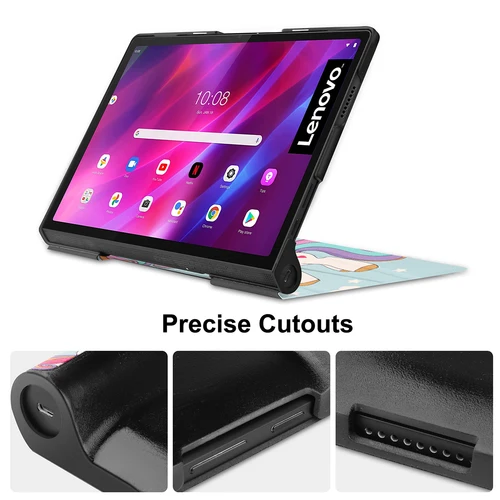 Imagen 2 del producto Soporte magnético para Lenovo Yoga Tab11 YT-J706 Smart Tab 10,1 Tab 5 YT-X705, Funda con soporte para tableta, Funda + bolígrafo de regalo