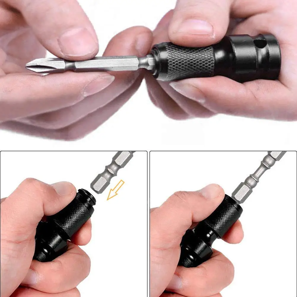 Electric Wrench Adapter Sleeve Turning Head Multi Functional Universal Adapter Expansion Sleeve Electric Drill Chuck Accessories