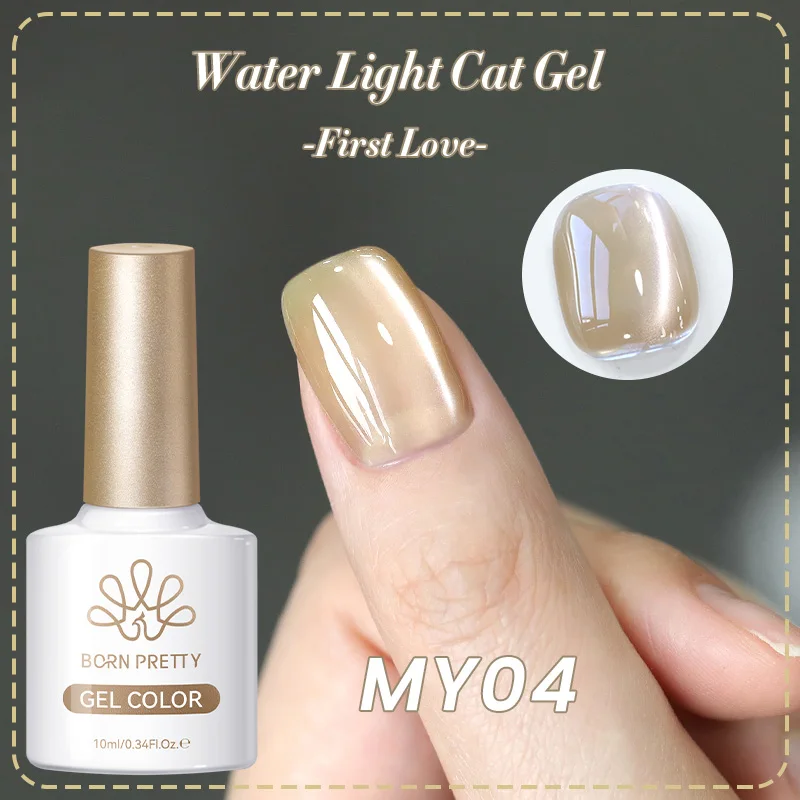 BORN PRETTY 10 ml Rhin Lake Blue Cat Magnetgel Dunkelblauer Glitzer Soak Off UV Gel Nail Art Lack Maniküre Nail Art Salon