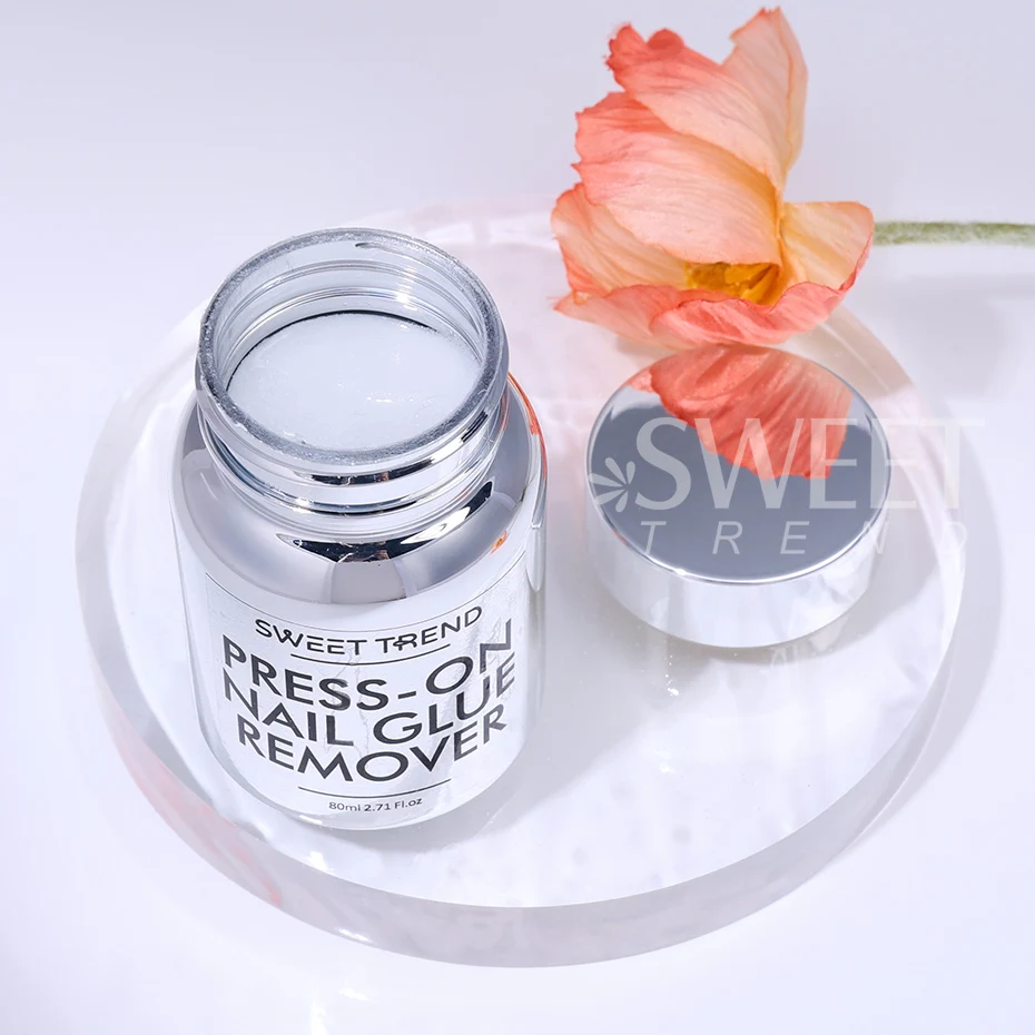 80 ml Press-on-Nagelschwamm-Entferner-Lösung, schnell, sanft, keine Schäden, wiederverwendbare Nagel-Gel-Nagellack-Entferner-Werkzeuge für falsche Nagelspitzen