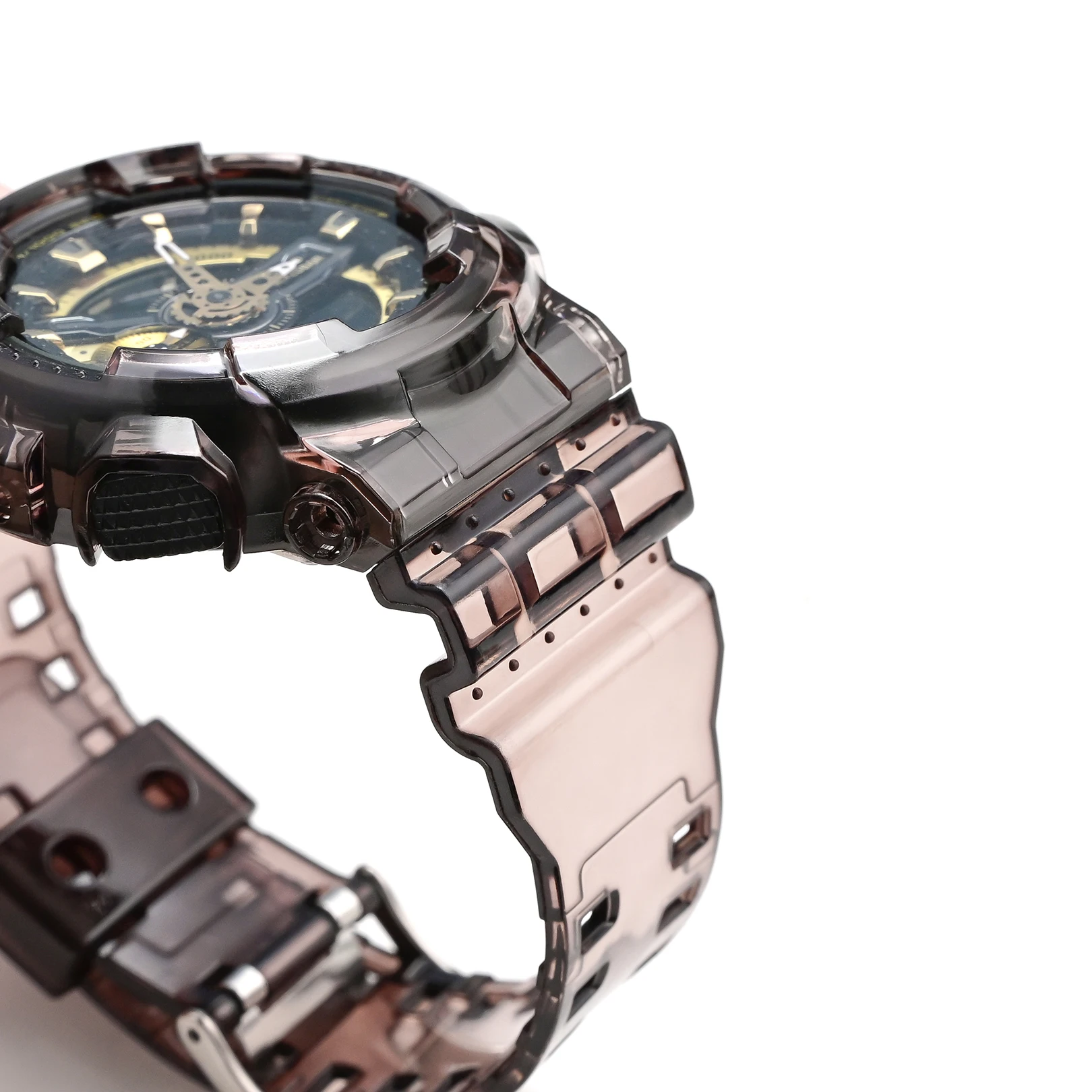 TPU Resin Watch Strap Case for Casio G-SHOCK GA-100/110/120/140 GD-100/110/120 GAX-100 GLS-100 Men Sport Bezel Band Bracelet image 6