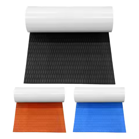 Surf Traction Pad Deck Grip Mat EVA Foam Boat Deck Mat Self-Adhesive Trimmable Sheet Anti Skid Watercraft Water Sport Flooring