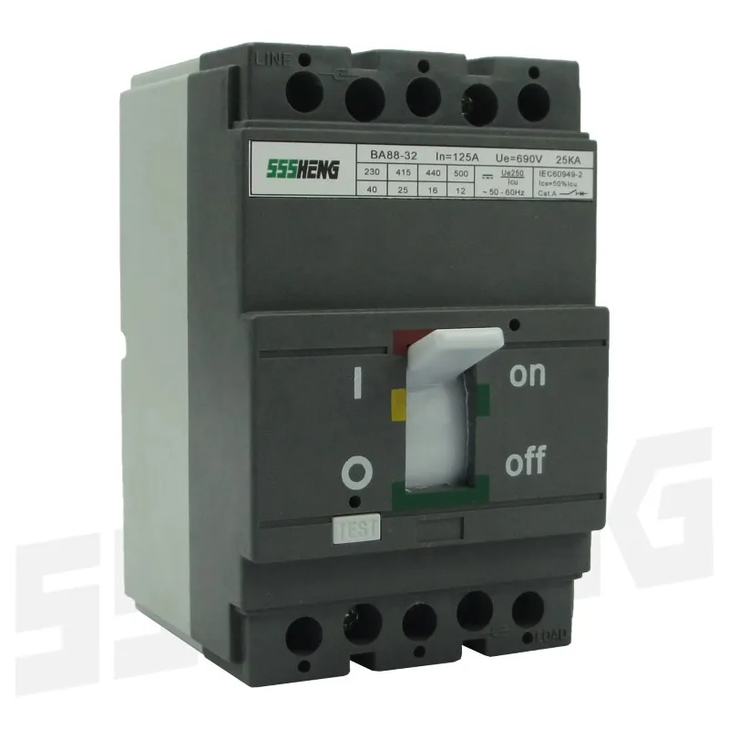BA88 MCCB BA88-32 3P 125A 25kA BA99 BA44 BA67 BA87 Circuit Breaker