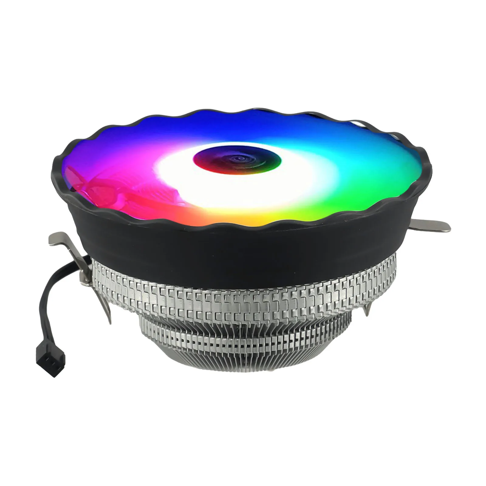 High Performance CPU Cooling Fan with RGB For PWM Compatible with For LGA 1155 1700 1200 AM3 AM4 Aluminum Plastic