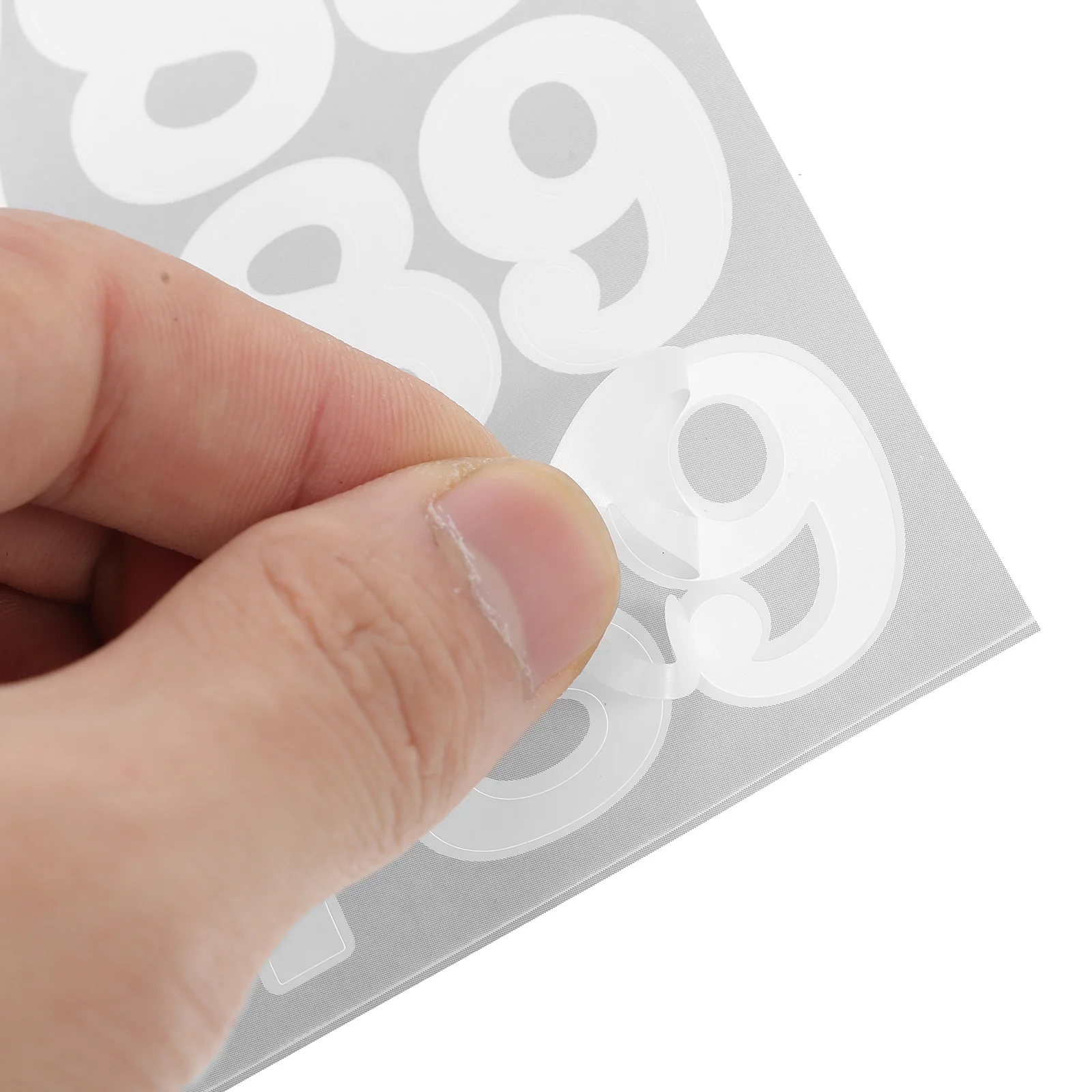 

6 Sheets Number Decals Self-Adhesive Waterproof Vinyl Stickers Football Hockey Baseball Softball Sports Stickers