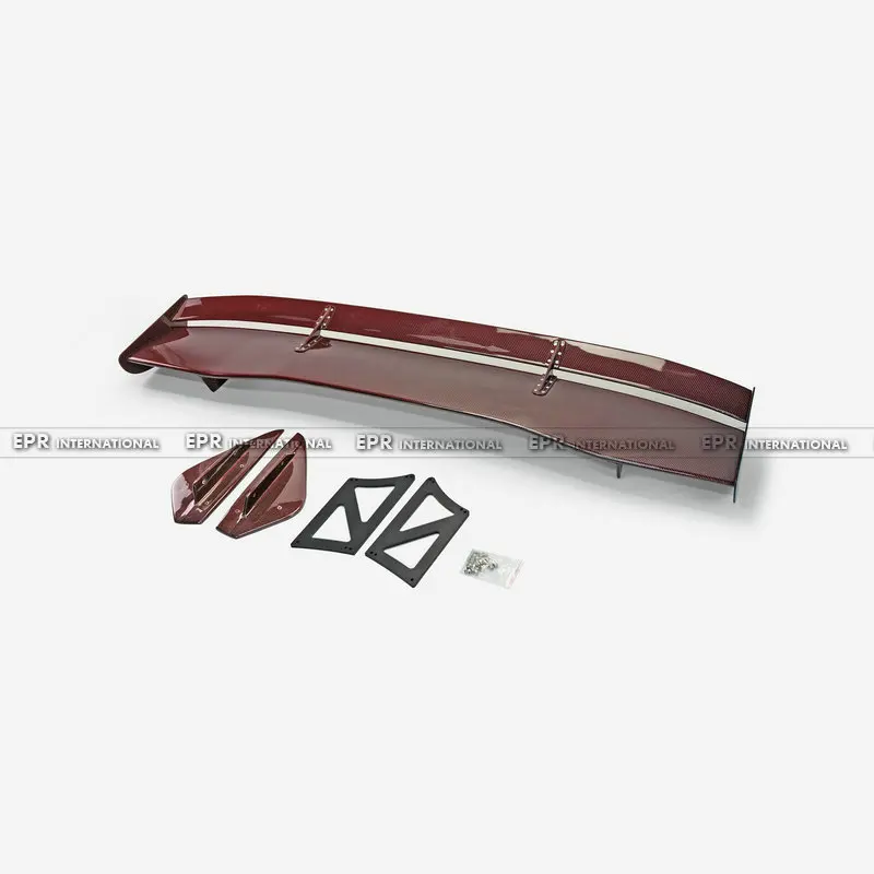 Car Accessories For Evolution EVO 7 8 9  Red Carbon Fiber VRS Style GT Spoiler Glossy Fibre Rear Trunk Wing Racing Auto Bodykit