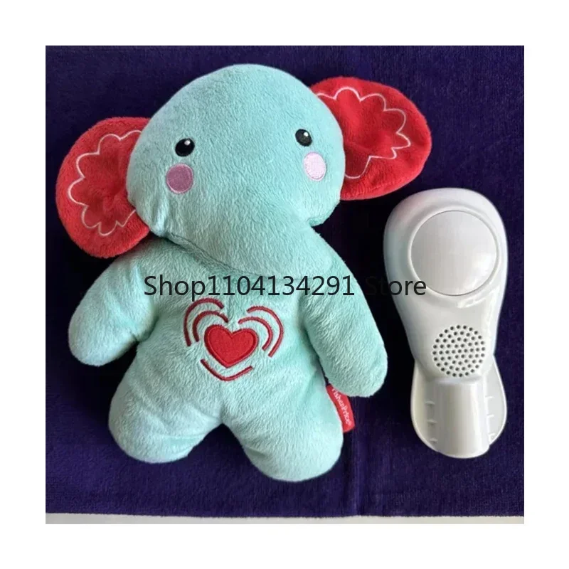 Original Fisher-Price calmante vibraciones chupete abrazar elefante habilidades sensoriales comodidad y seguridad juguetes de peluche electrónicos