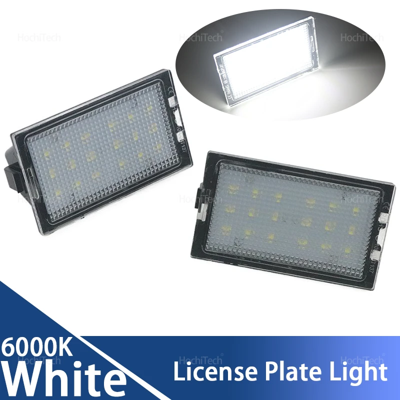

License Light White for Land Rover Discovery Series 3 4 Freelander 2 LR2 Range Rover Sport Rear LED SMD Number Plate Lamp 6000K