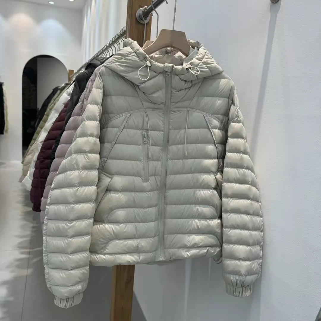 خفيفة الوزن ort Puffer Jaet المرأة مقنعين أسفل معطف 2025 شتاء جديد وصول Tagkita الأبيض دو ريشة ملابس خارجية غير رسمية #2