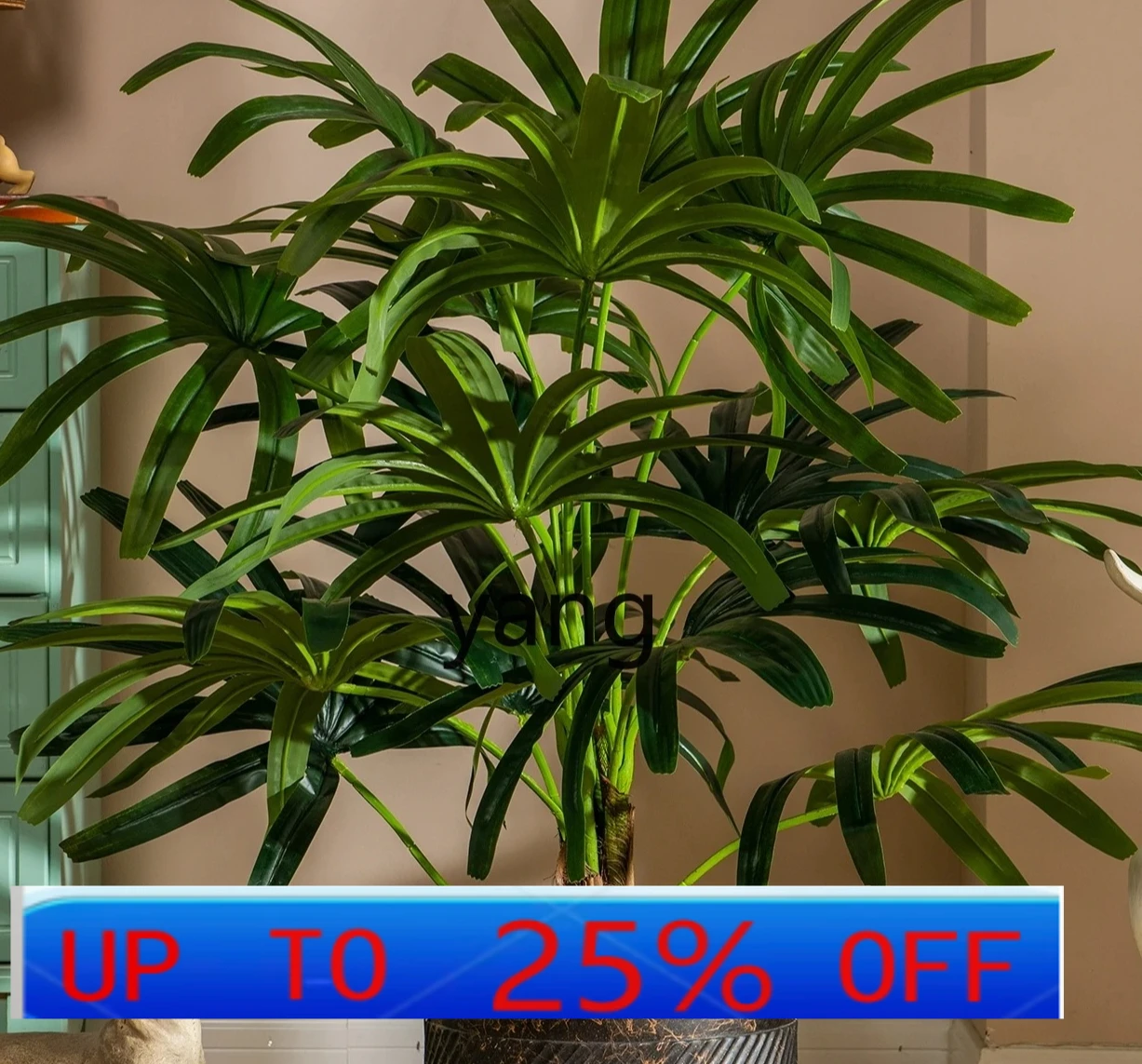 LHSimulation palmera de bambú planta verde árboles falsos planta bonsái decoración de paisaje