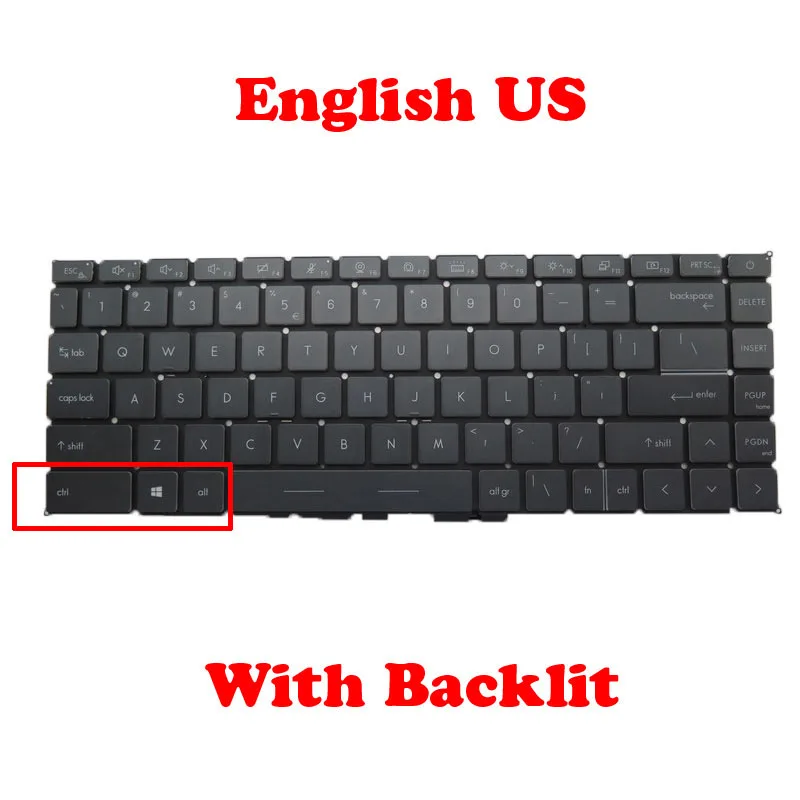US Keyboard For MSI Prestige 14 15 A11SB A12SC UC A12M Modern 15 A10M RAS B A11ML 4MW 5M 14 B11SBL B10MW Creator 15 A10SD SE UE