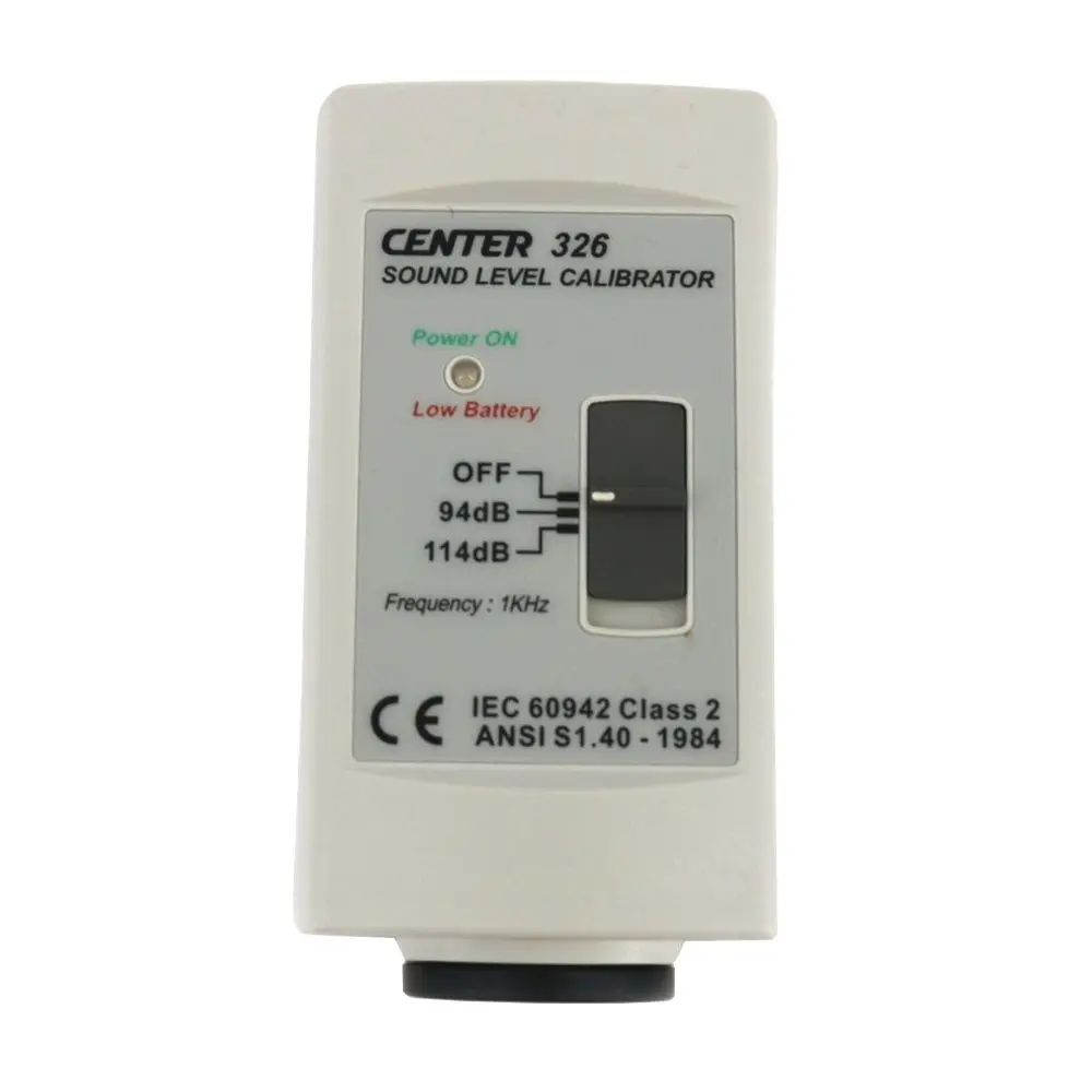 CENTER-326 Sound Level Meter Calibrator Sound Level Tester Calibration 94dB-114dB