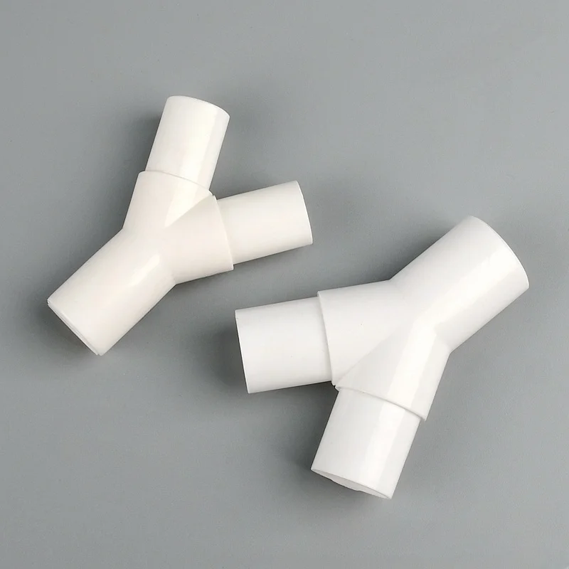 1~25PCS 16mm/20mm PVC Y Type Tee Fork Water Pipe Connectors Aquarium Tank Accessories Garden Irrigation Drip Box Tee Joint Parts