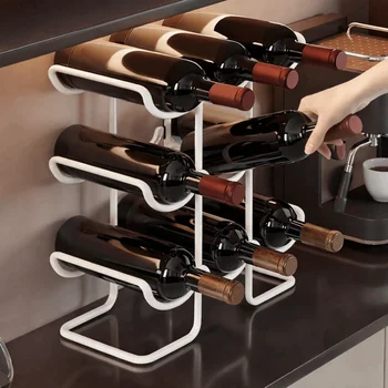 Multi-Layer Metal Wine Bottle/Cup Holder 12