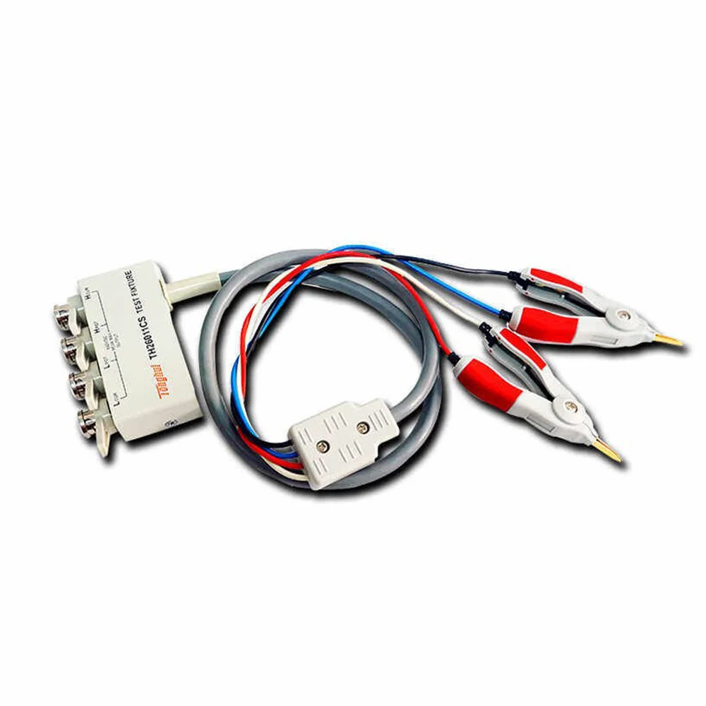 

Измерительный зажим TH26011AS/CS с четырьмя клеммами для измерения Кельвина, прибор для измерения емкости и индуктивности, провод для тестирования