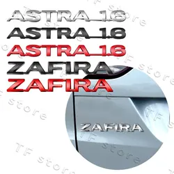 3D Chrome Metal Car Rear Trunk Fender Side Emblem Sticker For Opel ASTRA 1.6 Zafira Logo H G Corsa Astra Antara Accessories