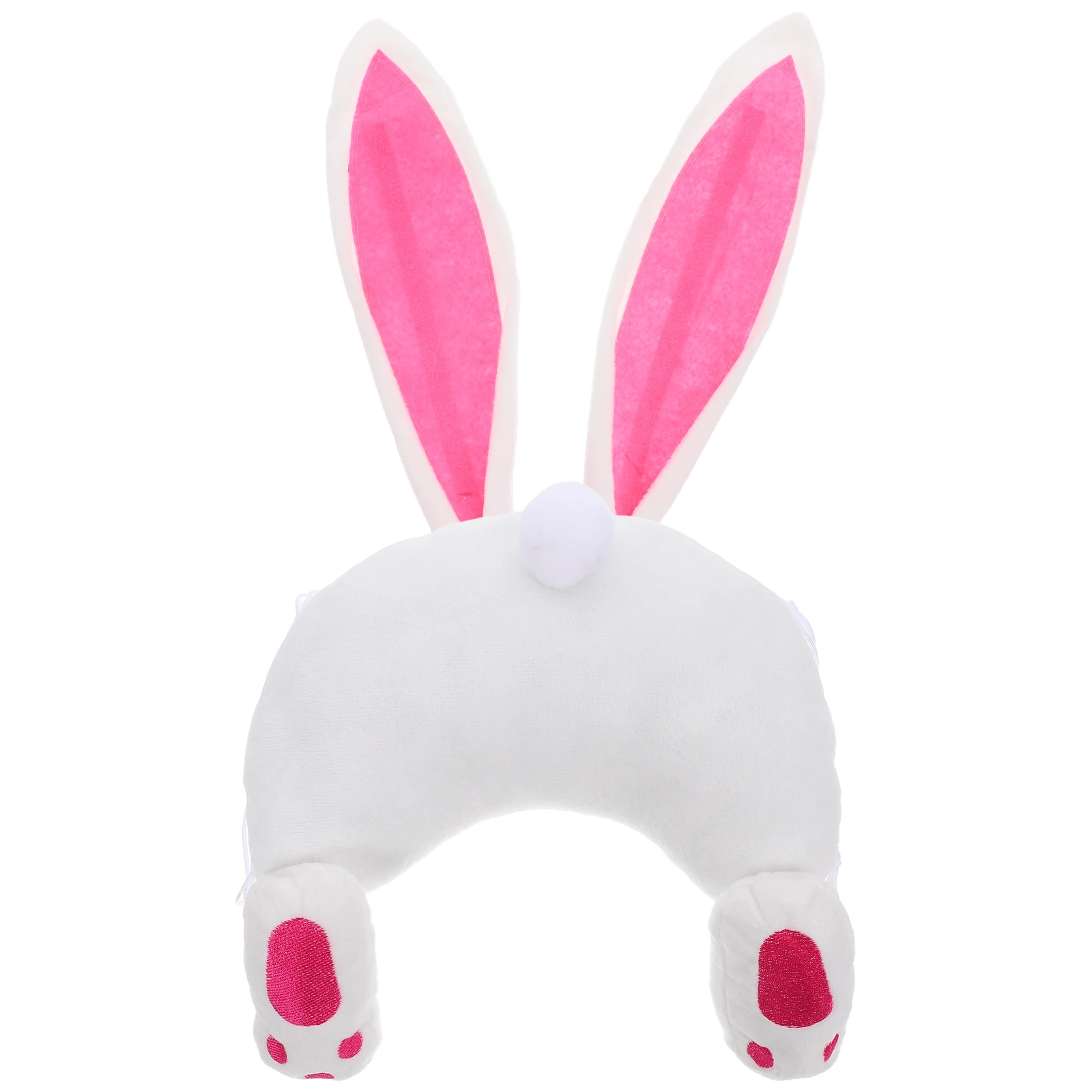 

Easter Bunny Wreath Decor Ears Butt Accessories Home Party Spring Holiday Supplies Soft Flannel Cute Design Versatile