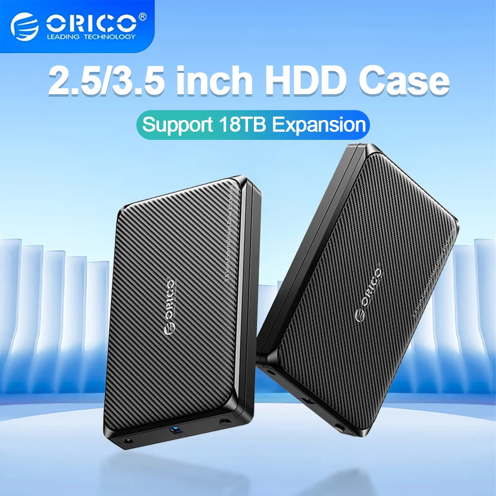 ORICO New USB3.0 Mobile Hard Disk Box 3.5/2.5 Inch Type-C Hard Disk Base Is Suitable for Notebook Desktop External Box Pc Case