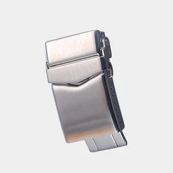 Solid Stainless Steel Watch Band Folding Buckle 18mm 20mm 22mm Double Push Butterfly Deployment Safety Clasp Accessories