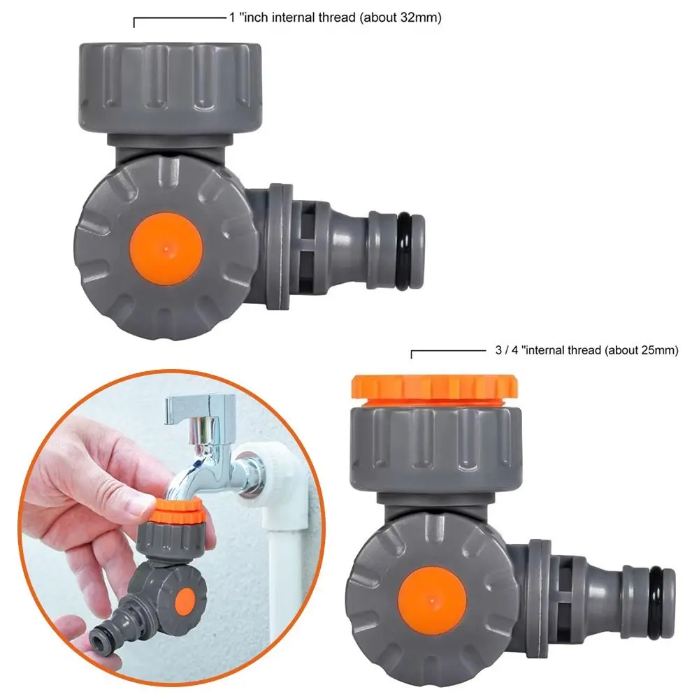 One-Inch Water Pipe Quick Connector 180° Rotatable Quick Connect Universal Threaded Connector Faucet Adapter Garden Use