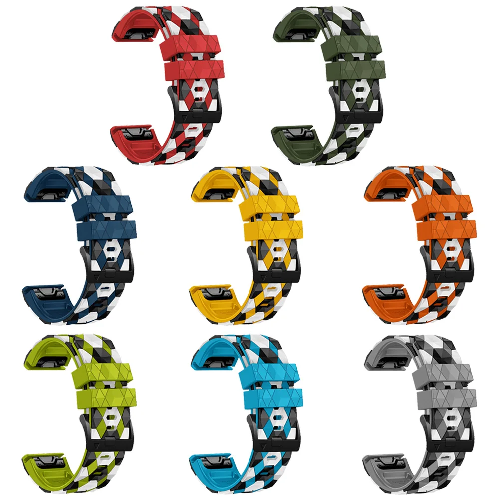 26mm 22mm Silicone Band For Garmin Fenix 8 E 7 7X 6 6X Pro 5X 5 Plus Strap Enduro 3 Epix Pro Gen 2 47mm 51mm 955 MK2i Bracelet