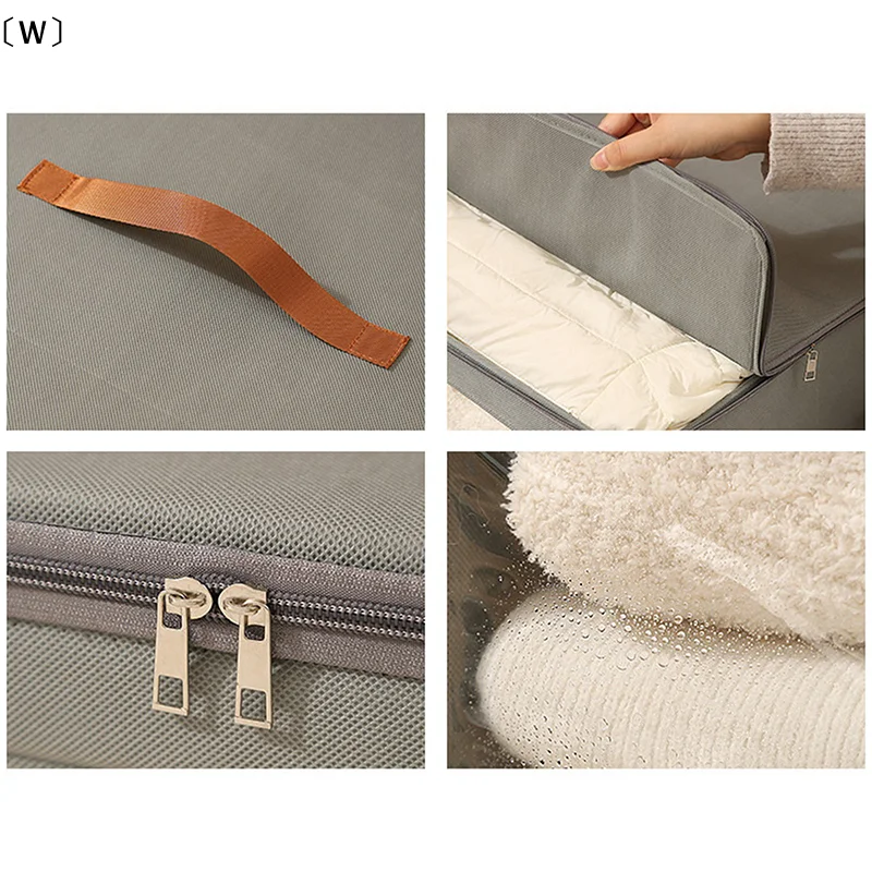 〔W〕Large Capacity Transparent Waterproof And Dustproof Clothing Storage Box, Foldable And Portable Bedroom Organizer.〔Winter1〕