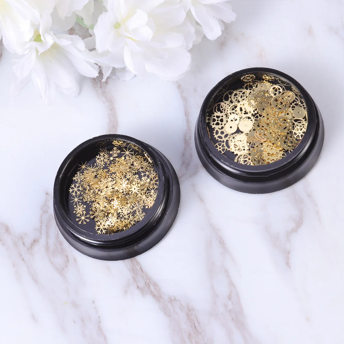 2 Cases Nail Patch Gold Foil Nail Decals Stickers Creative Manicure Art Designs for Ladies Women Holiday Party Nails