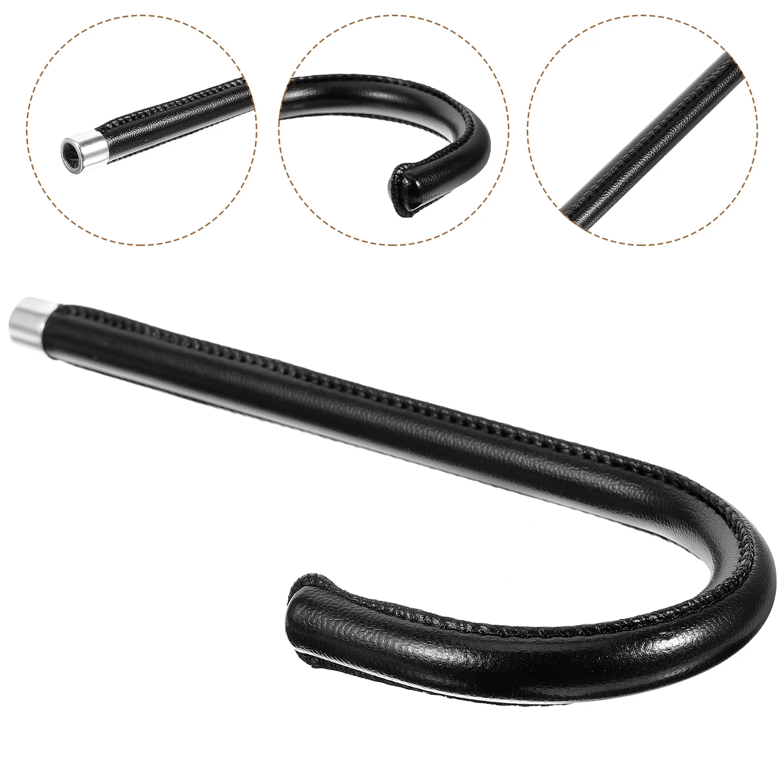 Umbrella Handle Replacement 10mm Coffee Foldable Plastic Lightweight Repair Accessories For Rain Folding Umbrellas