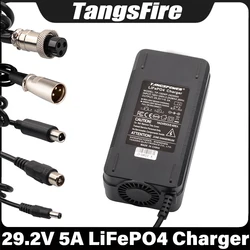 29.2V 5A Smart LiFePO4 Battery Charger 8Series For 24V LiFePO4 Battery Pack Charger Selectable EU/US/AU/UK/KR High Quality Plug
