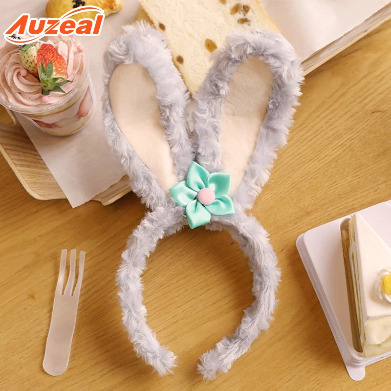 Rabbit Wash Face Hair Holder Hairbands Soft Animal Ears Headband for Women Girls Turban Fashion Cute Hair Accessories