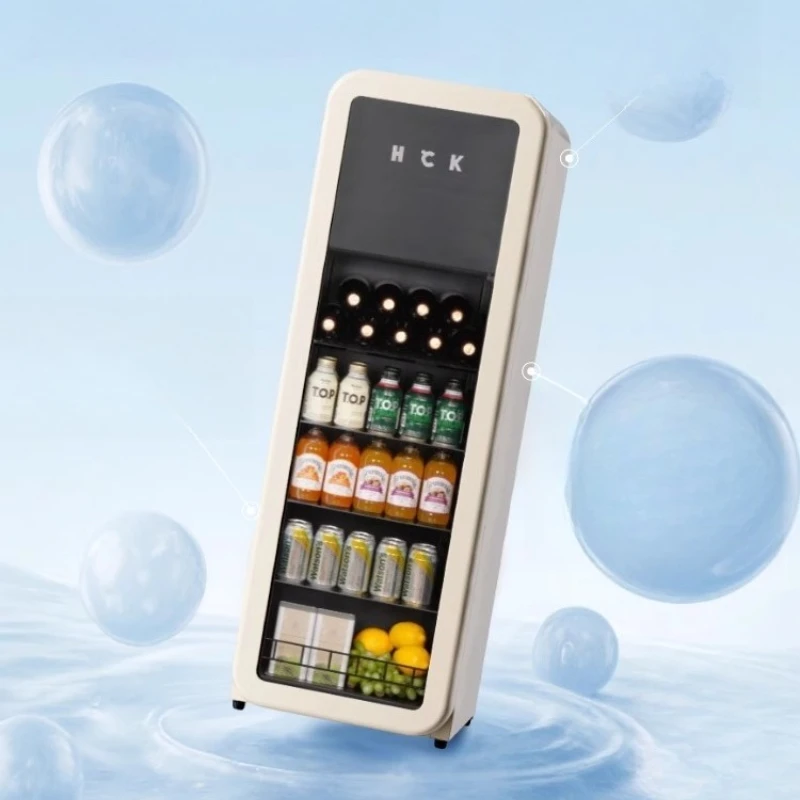 

Refrigerated cabinet household living room beverage fresh-keeping cabinet retro refrigerator