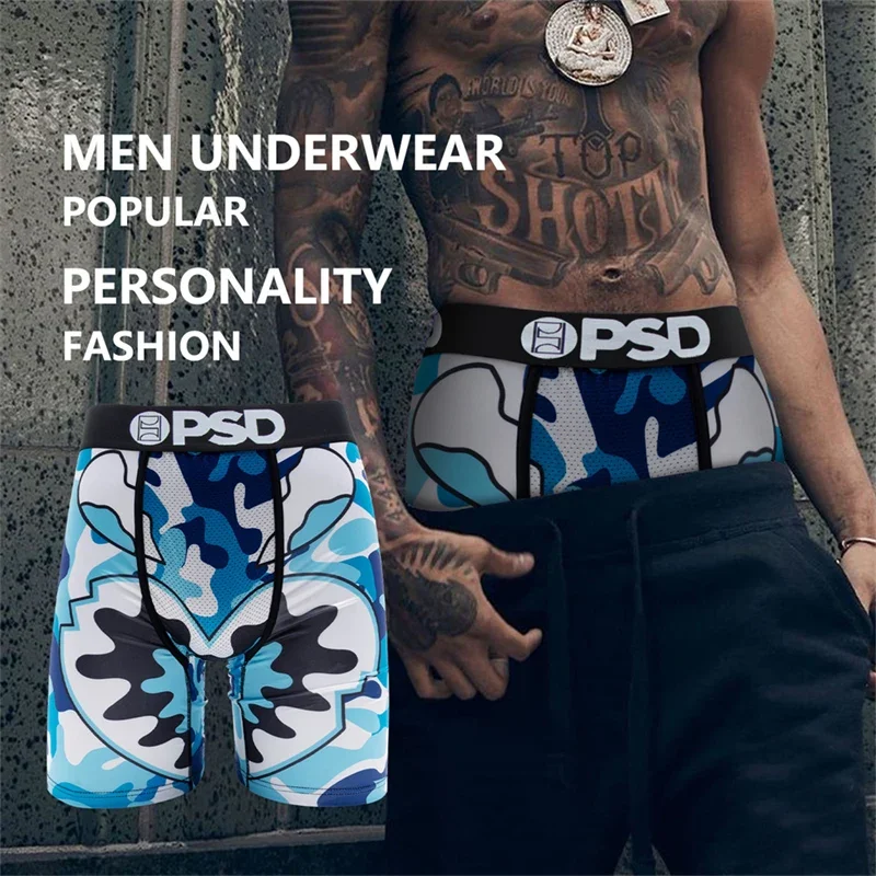 

Funny Printed Men Underwear Boxer Nylon Breathable Crotch Man Boxer Briefs Sexy Men's Panties Plus Size Mens Boxers Underpants