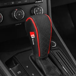 1pc Universal Car Shift Handle Covers Non-Slip Change Lever Gearshift Cover For Audi Sline A3 A1 B7 A6 C7 A5 Q2 Q3 Q8 TT S3 S7