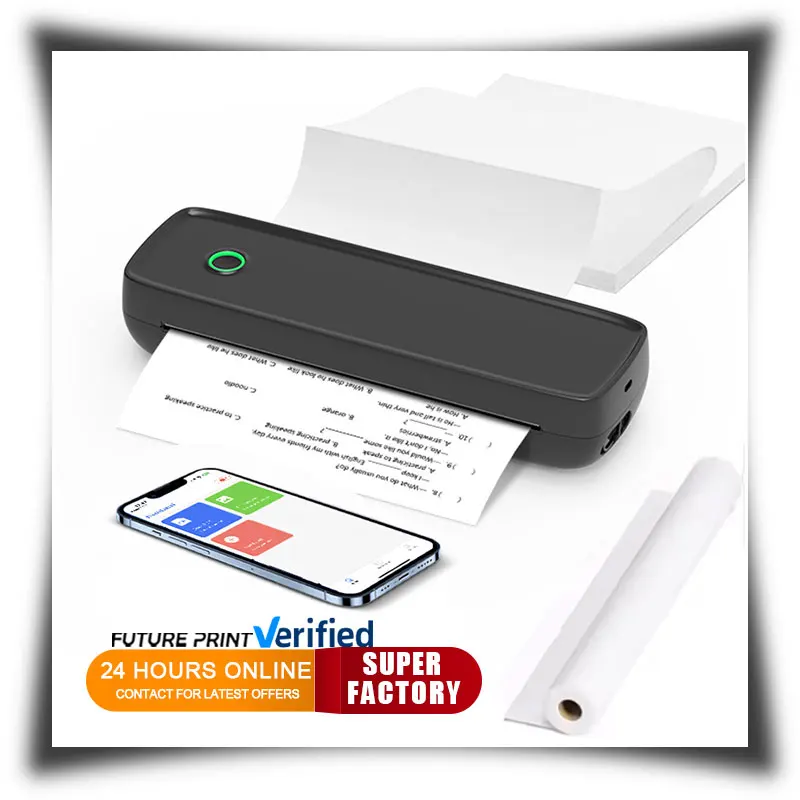 

A80 Desktop Mobile Office Document Blue-tooth USB A4 Portable Thermal Printer