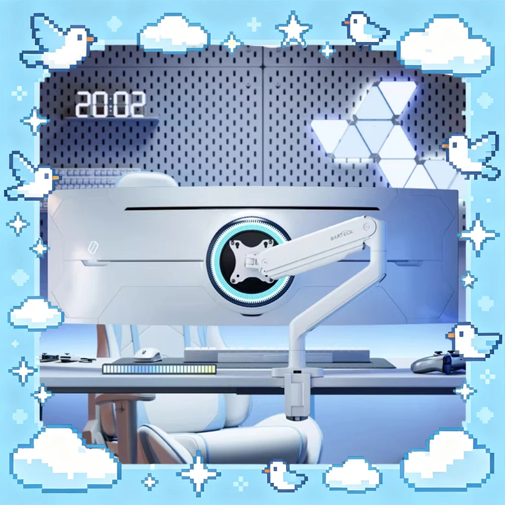 Brateck E560 Display Bracket Gas Spring Core 360-Degree Zone Adjustment Computer Display Screen Bracket Adjustable Tightness