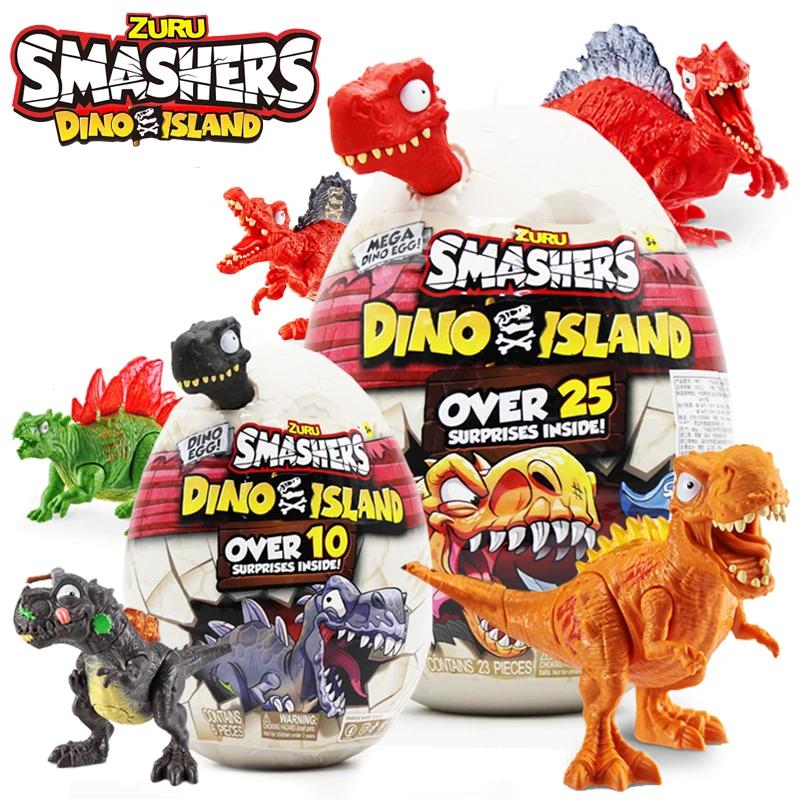 Zuru smashers dino insel mega ei spinosaurus mini ei t-rex prä historische entdeckung spielzeug spinosaurus stegosaurus modell jungen spielzeug