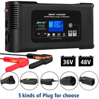 HTRC 18Amp 36V/48V Golf Cart Battery Charger for Lithium LiFePO4 Lead-acid Battery with EZ-GO TXT RXV Yamaha Club Car Medalist