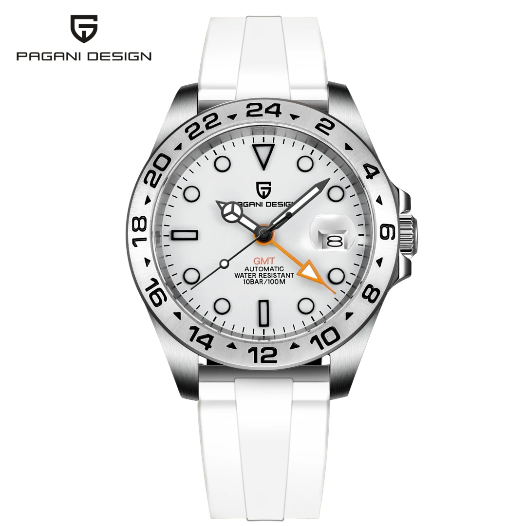 2026 PAGANI Design New Men's Automatic Mechanical Watches GMT Watch 42mm Sapphire Stainless Steel Waterproof Watch Reloj Hombre image 3