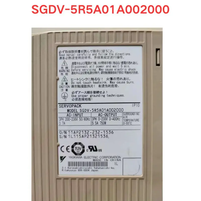

Used SGDV-5R5A01A002000 driver Functional test OK Fast Shipping
