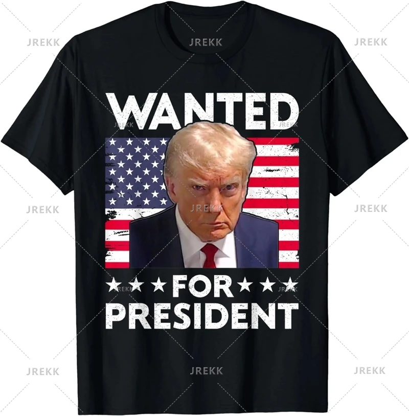 Donald Trump T Shirt For Men 2024 American President Election Campaign T-Shirt Unisex Street Oversized Short Sleeve Tee Shirts